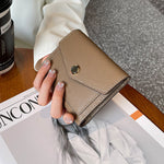 Load image into Gallery viewer, Women's Short Cowhide Three Fold Wallet