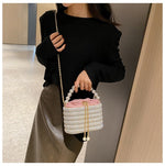 Load image into Gallery viewer, Women's Pearl Handbag | Classic One-Shoulder Crossbody Handbag