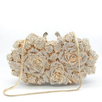 Load image into Gallery viewer, Hollow Rose Diamond Dinner Bag
