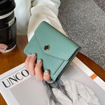 Load image into Gallery viewer, Women's Short Cowhide Three Fold Wallet