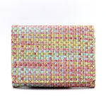 Load image into Gallery viewer, New Straw PU Folding Wallet Women's Mini Ultra-thin Fashion All-matching