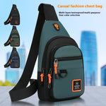 Load image into Gallery viewer, Men's Business Chest Bag Multi-layer One Shoulder Crossbody Bag