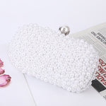 Load image into Gallery viewer, Women's Pearl Dinner Bag Soft Surface Lock Clutch