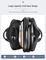 Load image into Gallery viewer, Leather Handbag Briefcase Napa Leather Comfortable Texture Men's Real-leather Bag