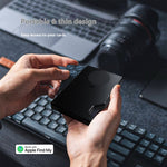 Load image into Gallery viewer, T Anti-loss Alarm Device Card Clamp Men's Minimalist Wallet Wallet Card Holder Cassette