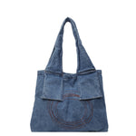 Load image into Gallery viewer, Denim Retro Women's Shoulder Bag Large Capacity Handbag