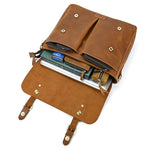 Load image into Gallery viewer, Men's Crazy Horse Leather Crossbody Bag Top Layer Cowhide