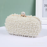 Load image into Gallery viewer, Women's Pearl Dinner Bag Soft Surface Lock Clutch