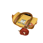 Load image into Gallery viewer, New American Retro Three-dimensional Half Round Bag