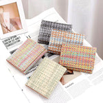 Load image into Gallery viewer, New Straw PU Folding Wallet Women's Mini Ultra-thin Fashion All-matching