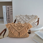 Load image into Gallery viewer, Doudou Crochet Crossbody Cotton Thread Woven Bag Women
