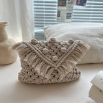 Load image into Gallery viewer, Doudou Crochet Crossbody Cotton Thread Woven Bag Women