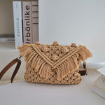 Load image into Gallery viewer, Doudou Crochet Crossbody Cotton Thread Woven Bag Women