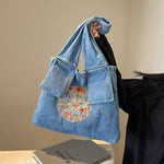 Load image into Gallery viewer, Denim Retro Women's Shoulder Bag Large Capacity Handbag