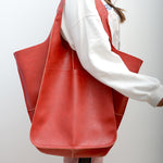Load image into Gallery viewer, Simple Big Bag Soft Leather Large Capacity Shoulder Hand-held Tote