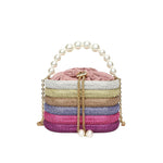 Load image into Gallery viewer, Women's Pearl Handbag | Classic One-Shoulder Crossbody Handbag