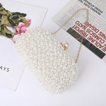 Load image into Gallery viewer, Women's Pearl Dinner Bag Soft Surface Lock Clutch