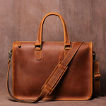 Load image into Gallery viewer, Men's Bag Crazy Horse Leather Briefcase For Laptop