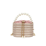 Load image into Gallery viewer, Women's Pearl Handbag | Classic One-Shoulder Crossbody Handbag