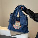 Load image into Gallery viewer, Denim Retro Women's Shoulder Bag Large Capacity Handbag