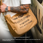 Load image into Gallery viewer, Retro Large Capacity Crossbody Newsboy Bag Letter Canvas Message Bag