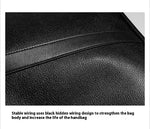 Load image into Gallery viewer, Men's Real-leather Handbag Double Zipper Cattlehide Leather Fashion