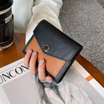 Load image into Gallery viewer, Women's Short Cowhide Three Fold Wallet