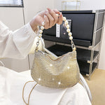 Load image into Gallery viewer, Pearl Special Imitation Diamond Handbag Party Bag