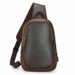 Load image into Gallery viewer, Vintage Casual Leather Men's Chest Bag