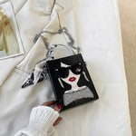 Load image into Gallery viewer, New Retro Eye Chain Box Handbag
