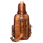 Load image into Gallery viewer, Men's Casual First Layer Cowhide Small Crossbody Chest Bag