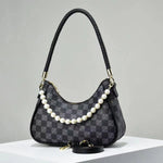 Load image into Gallery viewer, Versatile Lattice Pearl Women&#39;s Shoulder Messenger Bag
