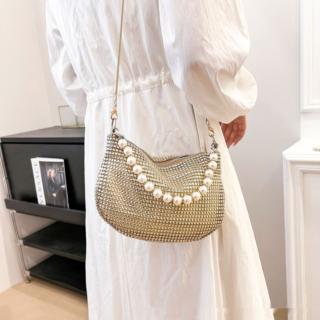 Pearl Special Imitation Diamond Handbag Party Bag