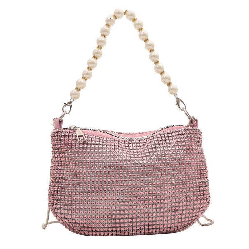 Pearl Special Imitation Diamond Handbag Party Bag