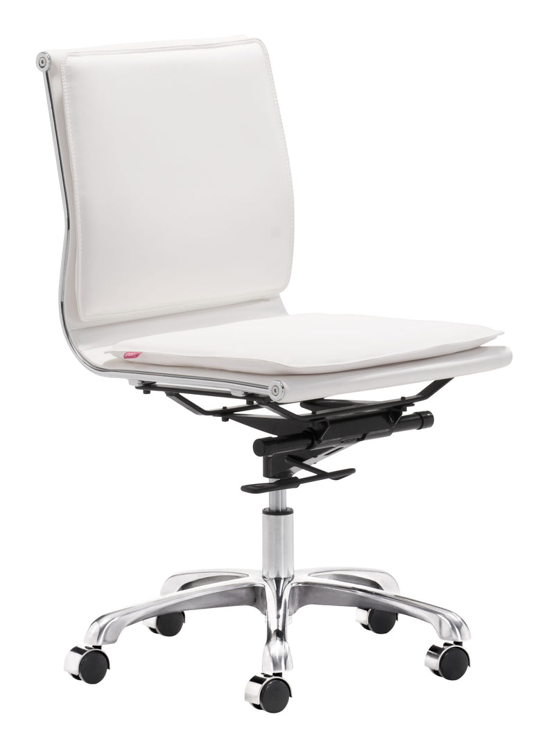 Lider Plus Armless Office Chair White