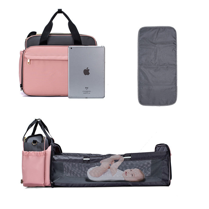 Portable Folding Baby Bed Mummy Bag Portable Messenger Bag