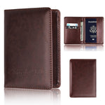 Load image into Gallery viewer, Passport Holder Leather Ticket Holder High-end Passport Book
