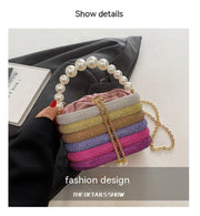 Women's Pearl Handbag | Classic One-Shoulder Crossbody Handbag