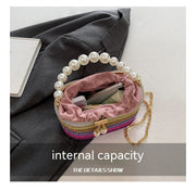 Women's Pearl Handbag | Classic One-Shoulder Crossbody Handbag