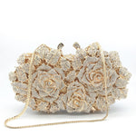 Load image into Gallery viewer, Hollow Rose Diamond Dinner Bag
