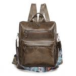 Load image into Gallery viewer, Vintage Student Schoolbag Leisure Multifunctional Women&#39;s Backpack
