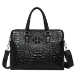 Load image into Gallery viewer, Men&#39;s New Crocodile Pattern Business Computer Bag Shoulder Briefcase
