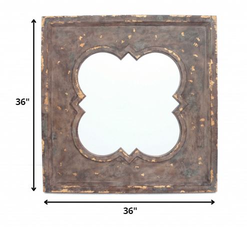 Bronze Square Accent Mirror