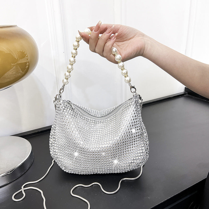 Pearl Special Imitation Diamond Handbag Party Bag