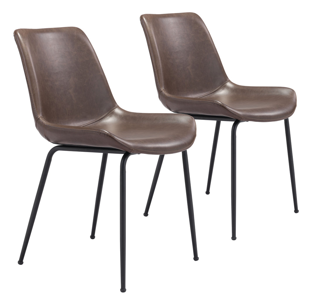 Byron Dining Chair (Set of 2) Brown