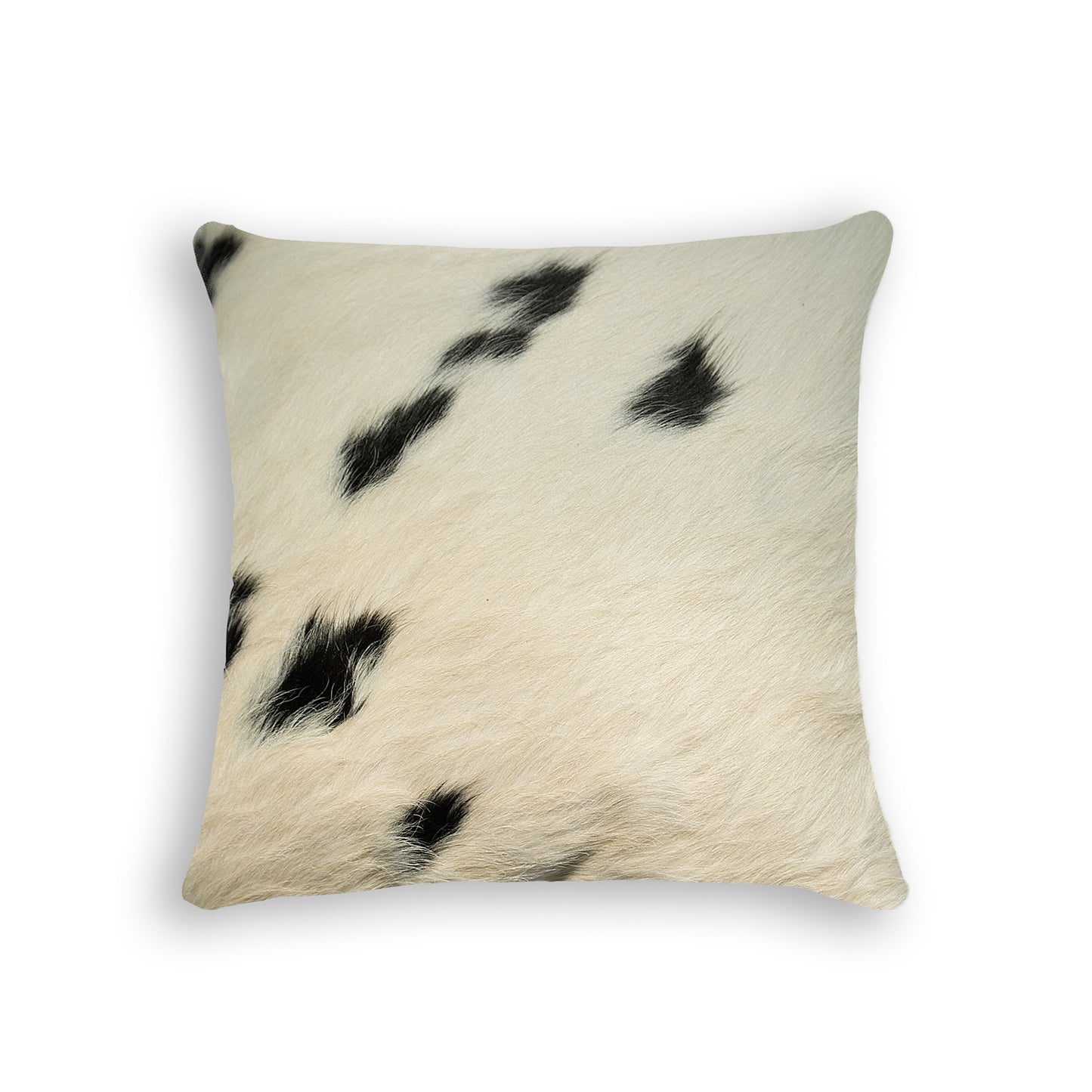 18" Yellow Cowhide Throw Pillow