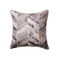 18" Gray Cowhide Throw Pillow