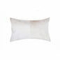 12" X 20" Natural Cowhide Throw Pillow