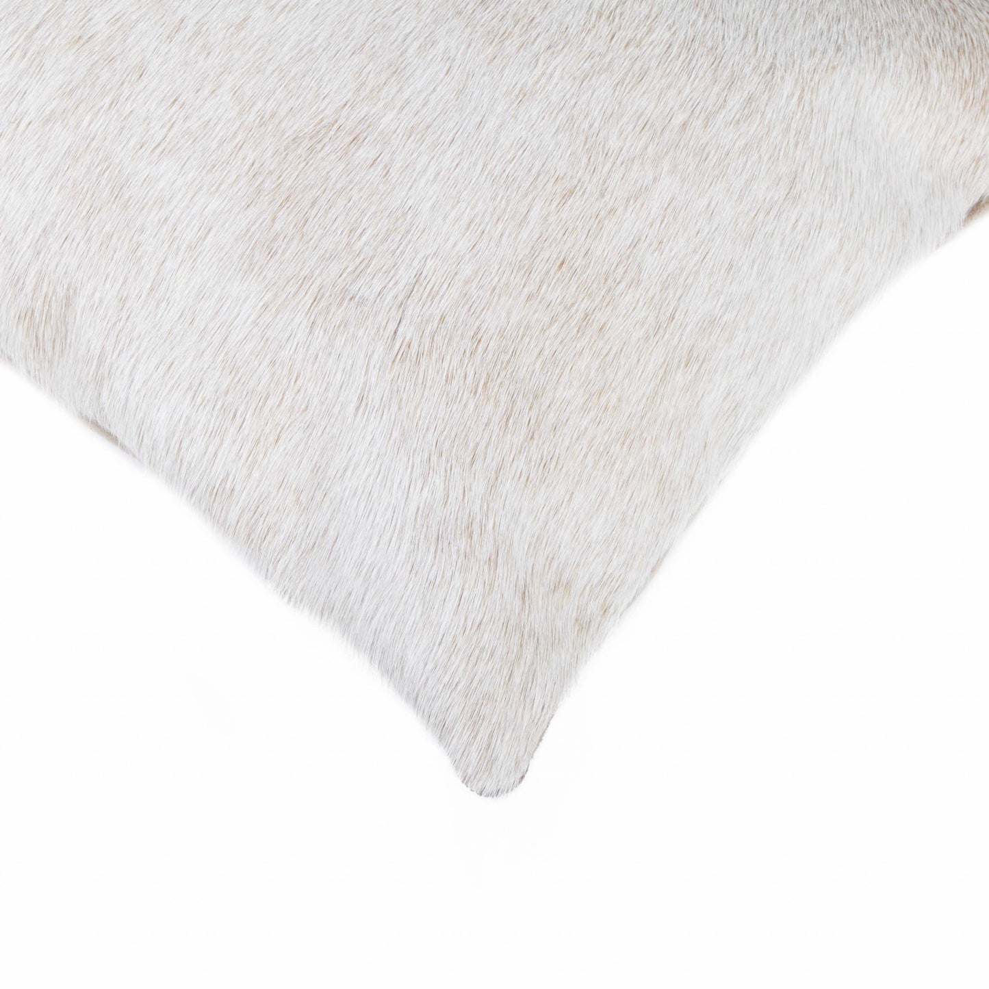 12" X 20" Natural Cowhide Throw Pillow