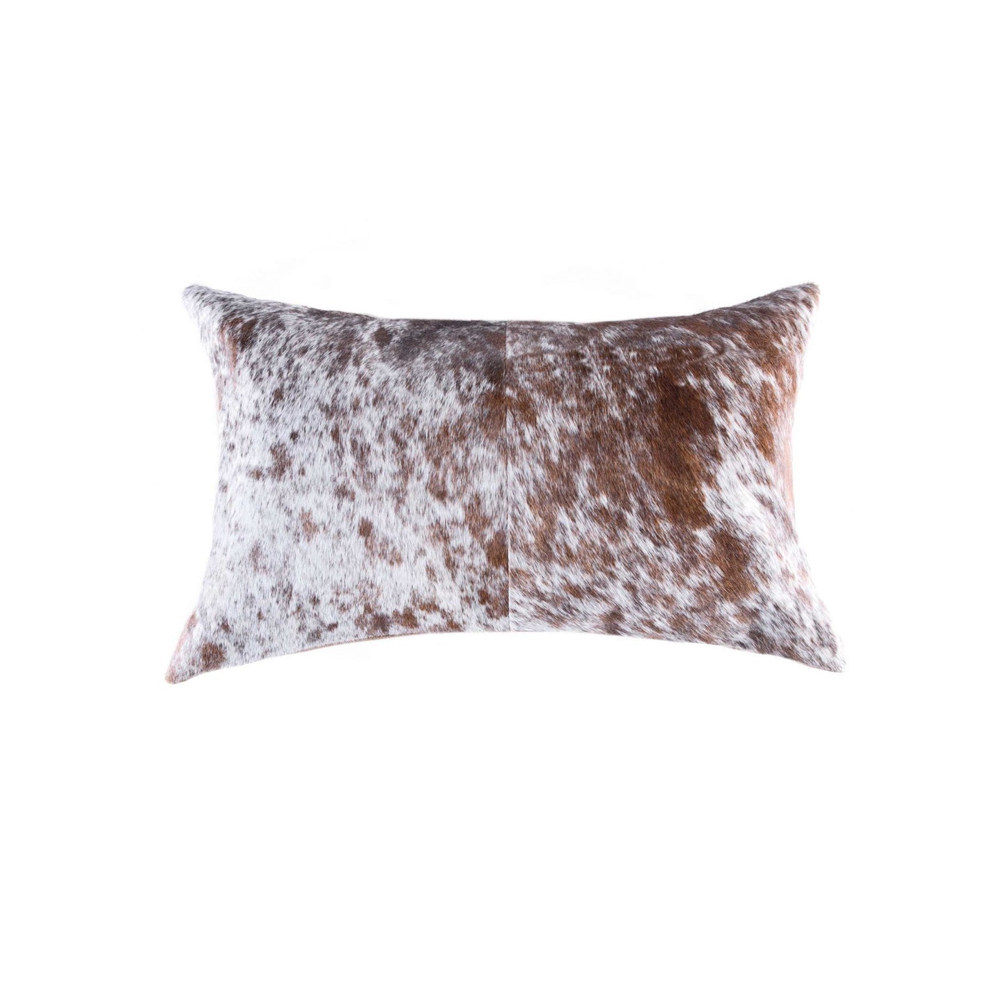 18" X 18" X 5" Salt And Pepper Black And White Cowhide  Pillow